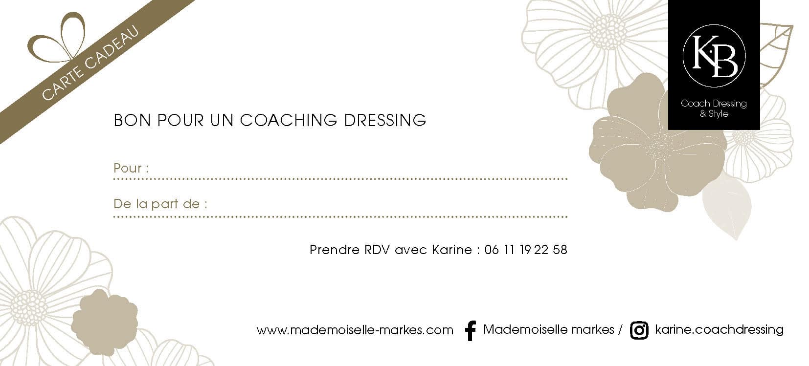 Carte Cadeau Karine Coachdressing